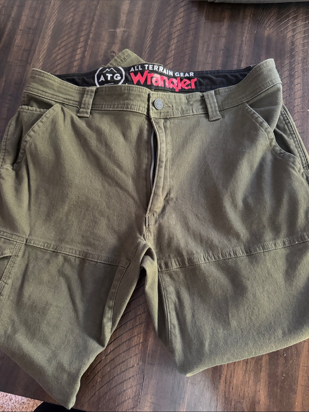 Wrangler Olive Green Cargo Pants - ATG Utility Style